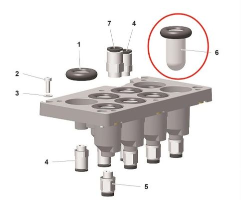 1019470 पाउडर पंप के लिए पाउडर कोटिंग स्पेयर पार्ट्स