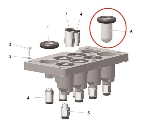 1019470 पाउडर कोटिंग पाउडर पंप के लिए स्पेयर पार्ट्स  Pp07