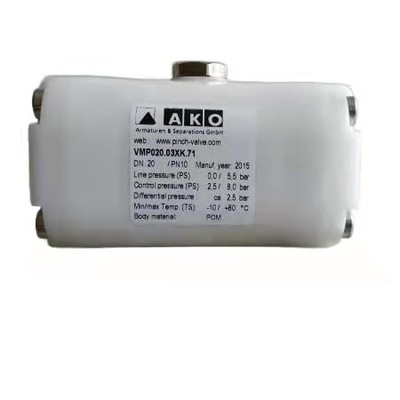 जंगरोधी AKO DN20 मैनुअल पिंच वाल्व VMP020.03XK.71 आंतरिक थ्रेड कनेक्शन