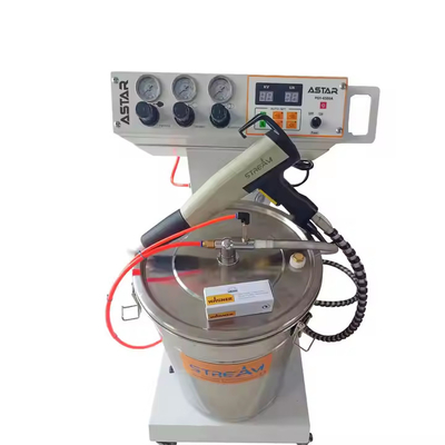 12V इलेक्ट्रोस्टैटिक पाउडर कोटिंग मशीन व्हील स्टील सब्सट्रेट के लिए