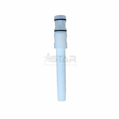 GEMA IG07 व्हाइट विथ ब्लैक ओ-रिंग PTFE वेंचुरी पाउडर कोटिंग स्पेयर पार्ट्स