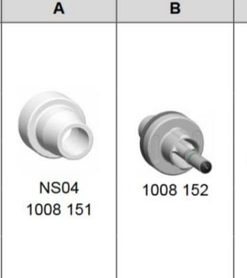 1008151 गोल NS04 पाउडर कोटिंग गन नोजल GM03 GA03 के लिए